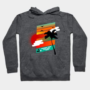 feel it, a short break, sunset palm beach Hoodie